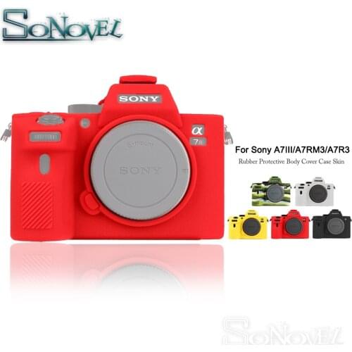 Rubber Silicon Case Body Cover Protector Frame Skin for Sony A7 III A7R Mark III ILCE-A7RM3 ILCE-A7M3 Camera Soft bag
