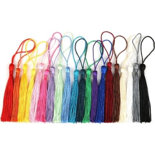 32pcs 13mm Polyester Tassel Chinese Knot Earrings Charms Tassels Arts Crafts Sewing DIY Apparel Sewing Fabric Tassel Fringe