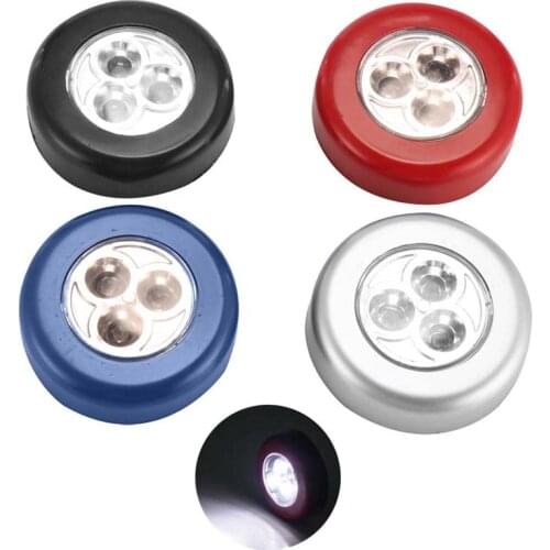 LED Light Night Lamp Cabinet Touch Light Kitchen Bedroom Cupboard Light Wireless Pasteable Corridor Stair Night Lamp