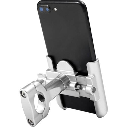 BikAluminium Alloy Bike Phone Holder Stand 360 Rotation Adjustable MTB Motorcycle Bicycle Handlebar GPS Bracket Mount