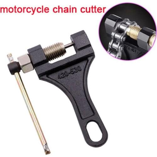 Motorcycle Chain Breaker Link Removal Splitter Motor 420-530 Chain Cutter Riveting Tool for Bicycle Tricycle Tools Accessories