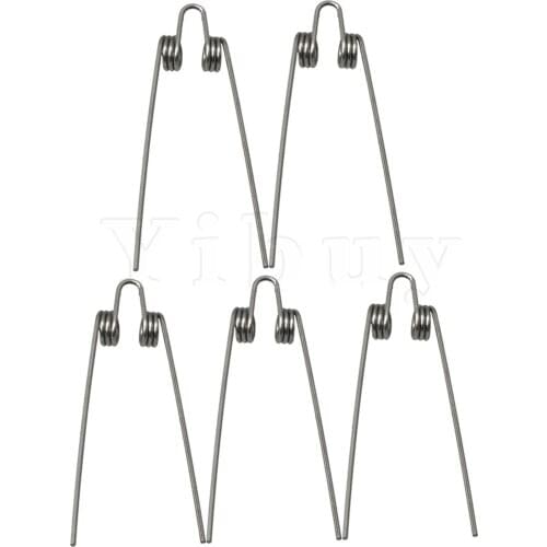Yibuy 5x Silver Trombone Trumpet Tuba Baritone Water Key Spit Valve Springs