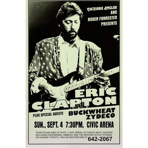 Tin Sign Tin Sign 8x12 Inches Novelty Funny Sign Eric Clapton Vintage Metal Tin Sign Decoration Iron Painting Metal Decorative