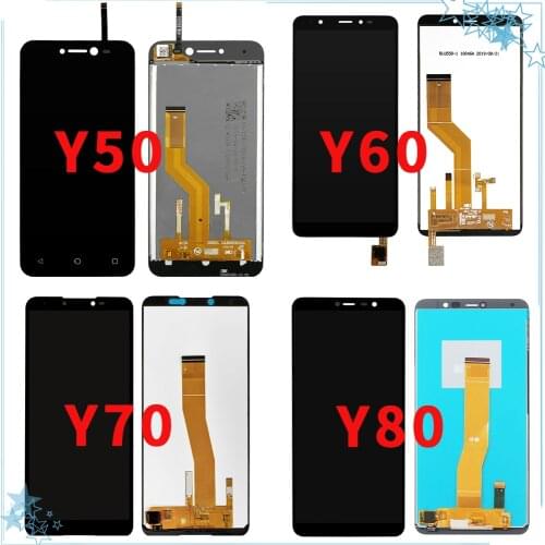 For Wiko Y50 Y60 Y70 Y80 LCD Display and Touch Screen Tested Assembly Repair Parts Phone Replacement Accessories