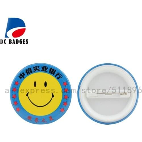 1.3/4"(44mm) 2,000sets Plastic Pin Button Material,Blank button parts,Tin badge components