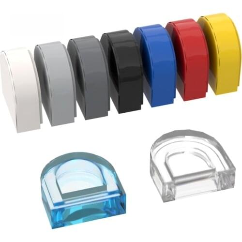 10 PCS Brick 24246 35399 1x1 Side Arc Light Panel High-TechParts Parts DIY Compatible Brand Educational Parts Toys