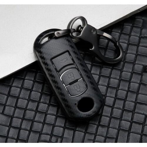 2019 New Carbon car key cover key case For Mazda 2 3 6 Axela Atenza CX-5 CX5 CX-3 CX-7 CX8 CX-9 2016 2017 2018 Smart 2/3 Buttons
