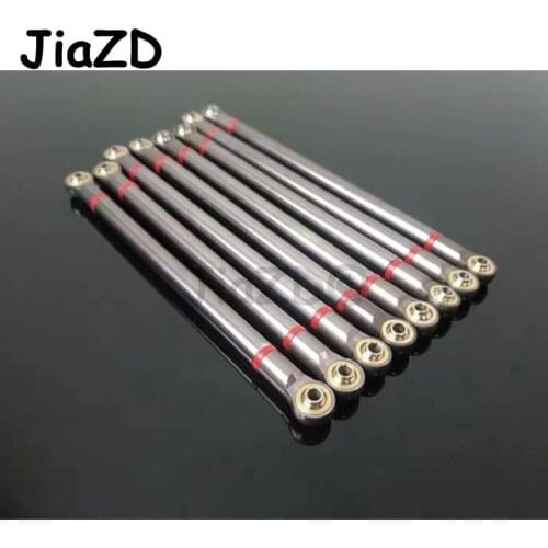 8pcs/lot Aluminum Alloy Link Rod 313MM Wheelbase for 1/10 RC Car Crawler SCX10 RC Car Accessories W11