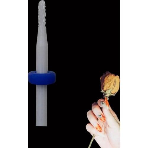 White Ceramic Nail Drill Bit - Round Bit - Medium