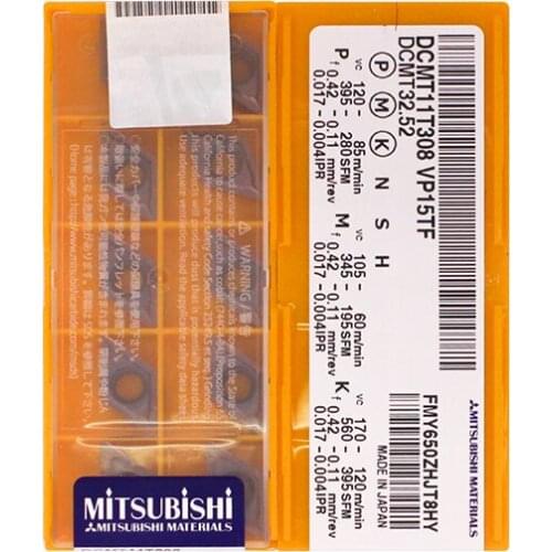 DCMT11T308 VP15TF 100% Original carbide insert with the best quality 10pcs/lot free shipping