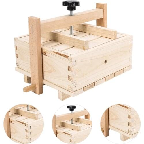 Home Wooden Tofu Press Mould Homemade Tofu Stamper Mold Soybean Curd Maker