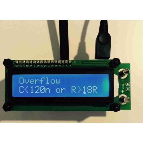 ESR01 Autorange Inductance Tester 20000 counts Capacitance ESR Resistance SMD component Test Meter USB power With Back light