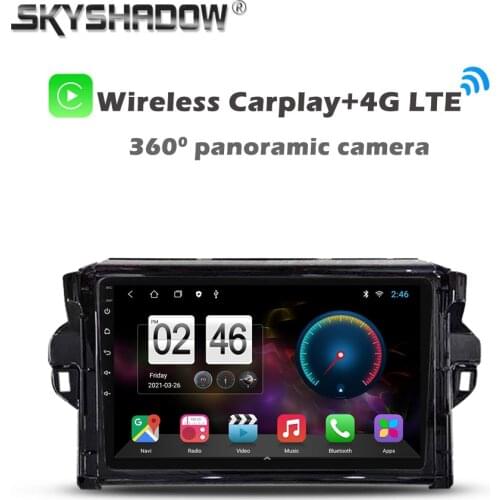 360 Panoramic Camera 6G+128G Android 10.0 Car DVD Player GPS MAP WIFI Bluetooth 5.0 RDS Radio For Toyota Fortuner 2 2015 - 2020