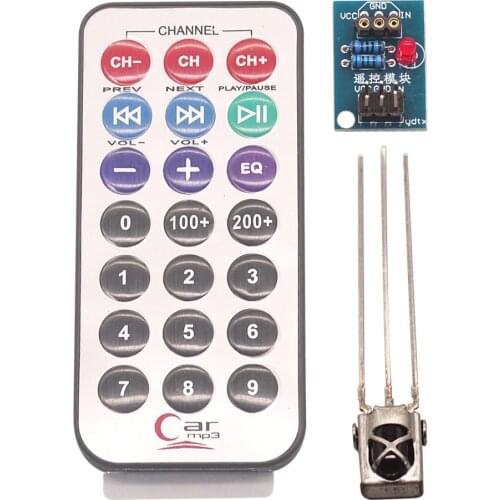 10sets/lot HX1838 Infrared Remote Control Module IR Receiver Module DIY Kit HX1838 for Raspberry Pi