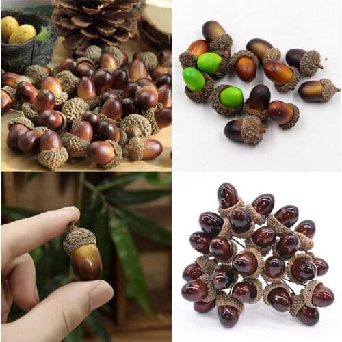 6Pcs Artificial Flower Pine Nut Cone Bouquet for Wedding Christmas Decoration DIY Handmade Wreath Gift Scrapbook Accessories