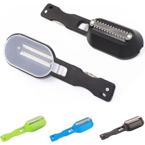 Stainless Steel Practical Covered Fish Scales Planing and Scraping Fish Scale Tools Household Kitchenware Descaler