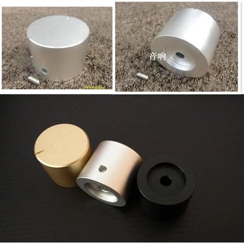 KYYSLB 26*30 30*30 34*30 40*30MM Volume Potentiometer Knob CD Amplifier Chassis Switch Instrument All Aluminum Solid Knob
