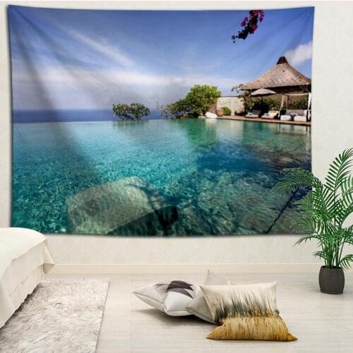 Hot Selling Custom Bali Island Wall Tapestry Home Decorations Wall Hanging Tapestries For Living Room Bedroom More size