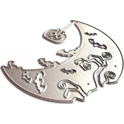 Halloween Pumpkin Moon Metal Cutting Dies Stencil DIY Scrapbooking Album Paper Card Template Mold Embossing Craft Decoration