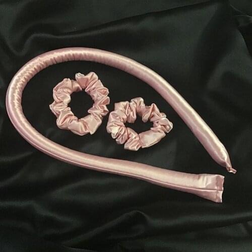 Heatless Curling Roller set Rod Headband Lazy Curler Silk Curling Ribbon Silk Curling Ribbon Heatless Hair Curling Ribbon Hair
