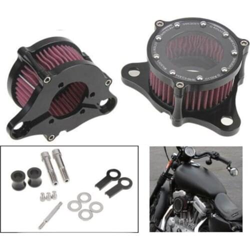 Chrome Motorcycle Spike Air Cleaner filter kits For Harley Davidson S&S Carburetors and custom New Cv Evo Xl Sportster