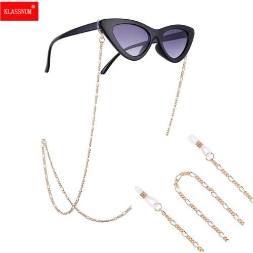 New Fashion Sunglasses Chain Glasses Spectacles Decoration Vintage Metal Chain Holder Cord Lanyard Necklace Eyewear Accessories