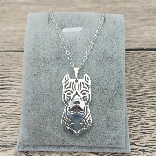 New American Staffordshire Terrier Necklace Trendy Pit Bull Terrier Pendant Necklace Women Pet Jewellery Female Male Gift