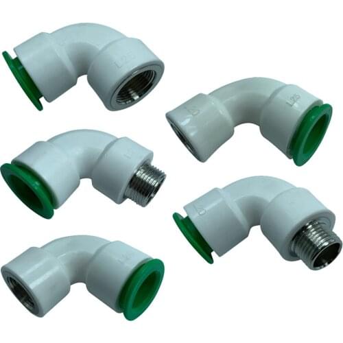 PPR Elbow Tube Fittings Quick Connector Plumbing Water Pipe Adapter Parts