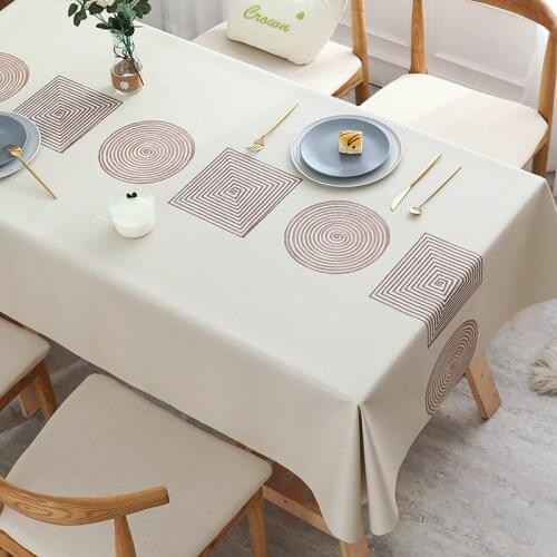 New Print Rectangle Table Cloth Waterproof Oilproof Tablecloths Table Cover Home Decor Christmas Tablecloth Table Cover Nappe