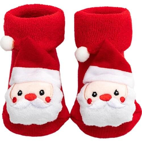 Baby Christmas Cotton Socks for Children Clothing Kids Short Girl Boys Clothes Thicken Warm Slouch Newborns Toddlers Fun Socks