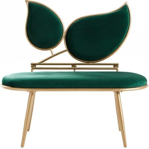 TT Custom Creative Mint Mini Fabric Small Sofa Beauty Salon Modern Minimalist Double Nordic