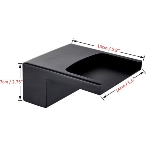 Vidric Vidric LED Changes Waterfall Bath Shower Faucet Widespread Bathtub Faucet Dual Handles Mixer Tap Wall Mount LED Shower Fa