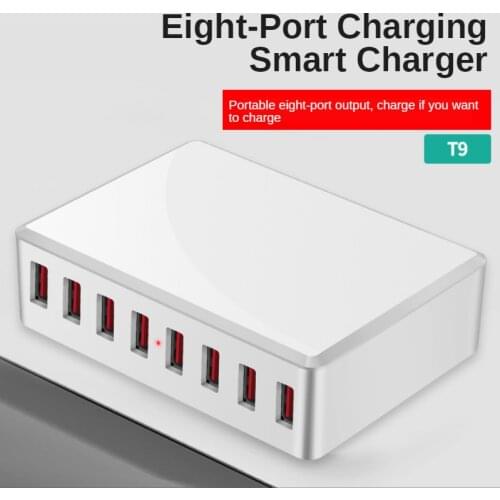 40W 8 Ports Charger Multi USB Charge Portable USB Desktop Device Smart Charging Station Phones Travel Power EU US UK Plug