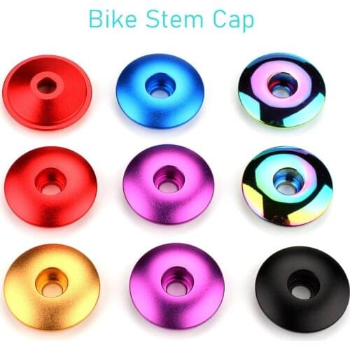 1pcs Meische Stem Top Cap Bike Parts Mountain Bike Stem Headset Cover Aluminum Alloy Ultra-ligh Bowl Cover Road Bike Accessories