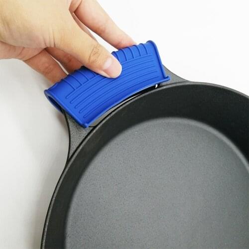 1Pc Kitchen Silicone Pot Clip Anti Scalding Pan Clip Holder Pan Shovel Clip Heat Insulation Pot Clip Non-slip Soup Pot Clamp