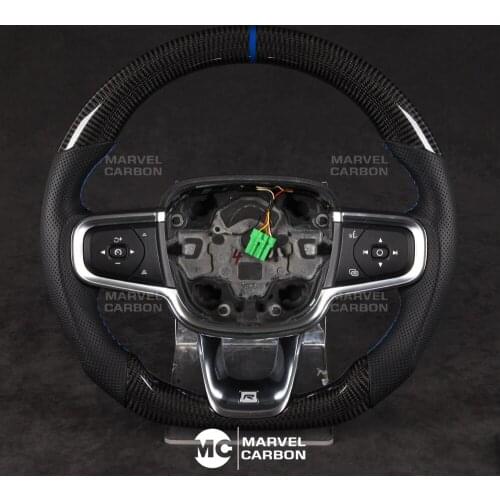 100% REAL CARBON FIBER STEERING WHEEL COMPATIBLE WITH Volvo