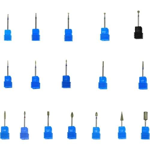 17 Type Drill Bit Nail Art Polishing Grinding Head Pedicure Nail Drill Bits Nail Art Machine Accessories