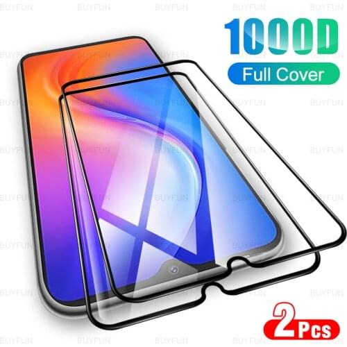 2pcs screen protector For Tecno Spark 6 Go 6.52inch full cover front film For Tecno Camon 15 12 Air Pro Black edge tempered glas