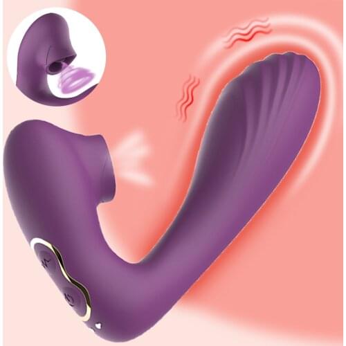 Sex Toys 2 IN 1 Tongue licking Vibrator for Women Vibration Waterproof Masturbator Clitoris Stimulator G Spot Vibrator Sex Toys