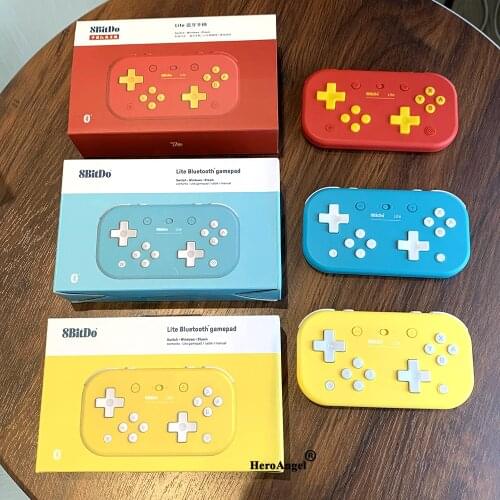 2020 8BitDo Lite Bluetooth Game Controller For Nintendo Switch Lite Raspberry PI Stream Windows Wireless Gamepad China Red