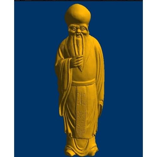 3D models for CNC relief in STL file format Standing god of longevity 7