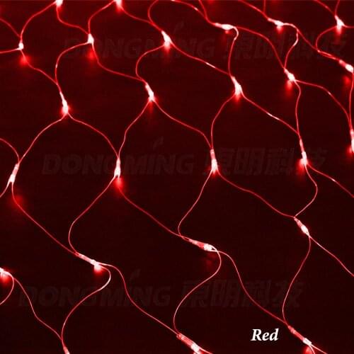 7PCS 192 led net mesh decorative Multi Color 3m x 2m Led String Lamp Decoration with EU Plug led net christmas lights