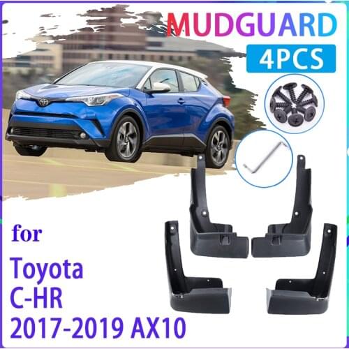 Car Mud Flaps for Toyota C-HR 2017 2018 2019 CHR C HR AX10 Mudguard Splash Guards Fender Mudflaps Auto Accessories