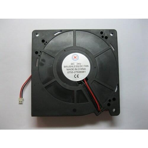 4 pcs Brushless DC Cooling Blower Fan 12032B 24V 120x32mm 2 Wires Ball-bearing