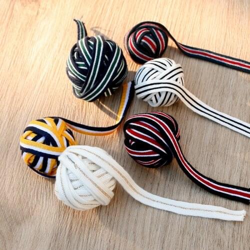 Color Matching Mercerized Cotton Color Decorative Ribbon 200x1cm Strap for Clothing Decoration Bags Sewing Accessories Material