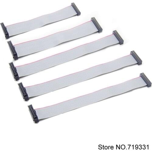 DC4 2.54mm FC to FD Welding Male Gray Cable DC4 Adapter 8/10/14/16/20Pin 30cm