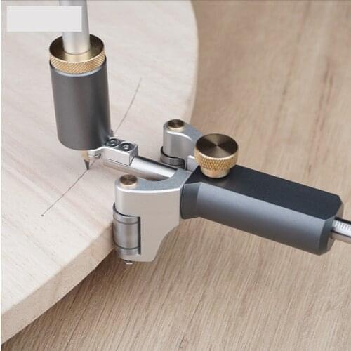 Woodworking Straight Line Arc Curve Scriber Parallel Measuring Tool Carpenter Parallel Wheel Marking Drawing Gauge