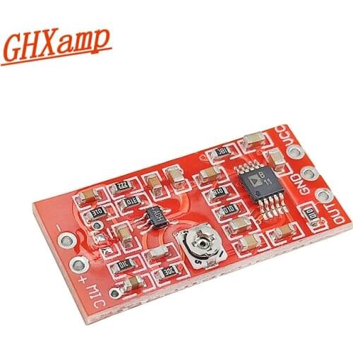 GHXAMP MAX4466 Dynamic Microphone Preamplifier Board+SSM2167 Voice Compression Amplifier For Conferenc Moving-coil Mic DC3-5V