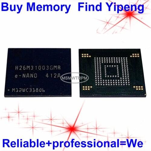 H26M31003GMR BGA153Ball EMMC 4GB Mobilephone Memory New original and Second-hand Soldered Balls Tested OK