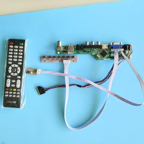 Kit for CLAA156WB11A Audio Display panel 1366x768 remote VGA LCD LED TV AV Controller board HDMI LVDS USB 40pin Screen monitor
